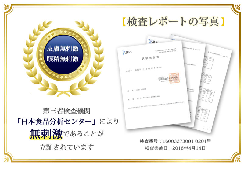 検査レポートの写真