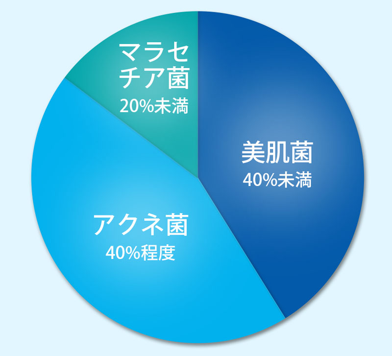 素肌美人に共通する菌量バランスの黄金比