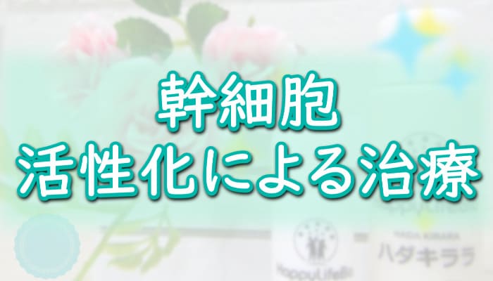 幹細胞の活性化による治療とは シミ 肌が若返る おすすめパッチはハダキララ