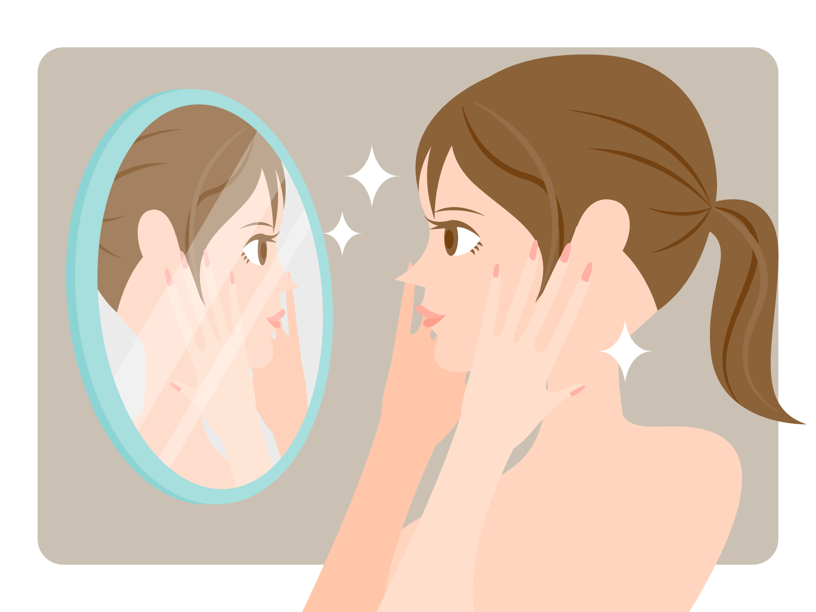 クレンジングしている女性